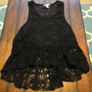 Super Sale🎉Black Lace Peplum with Skull Design 💀